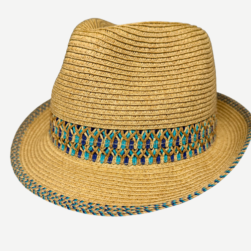 Braided Fedora Straw Hat