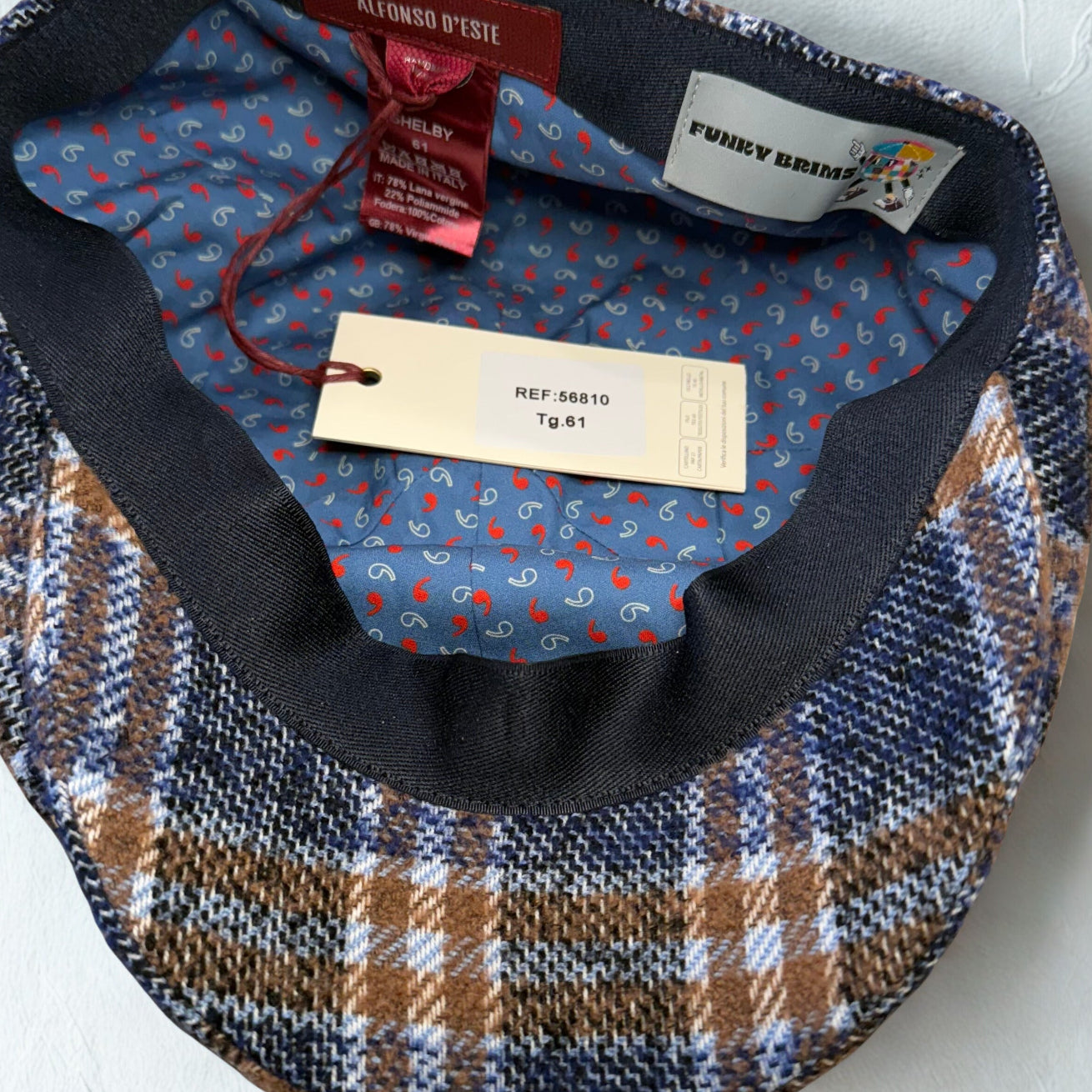 The Aberdeen Plaid Newsboy by Alfonso d’Este x FunkyBrims