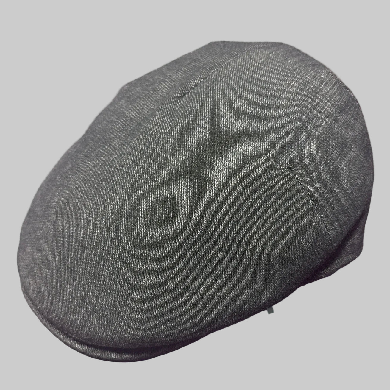 Alfonso d'Este Black Cotton Flat Cap