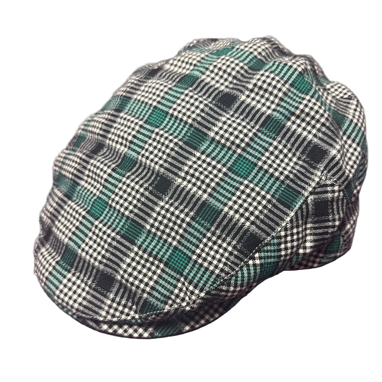 Alfonso d'Este Green and Black Flat Cap