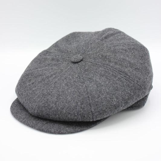 The "Birmingham" - Gray Newsboy Cap by Hologramme Paris