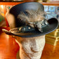 Marlow Leather Top Hat with True Grit Hat Band