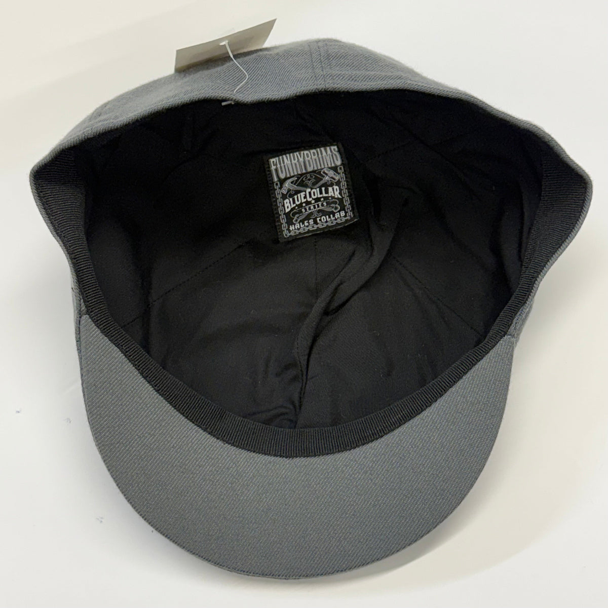 Blue Collar Series - Charcoal Gray 6 Panel Club Cap - Hales Speed Shop X FunkyBrims Collab (with pin)