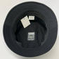 Black hat with tags on a white background
