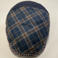 Breakwater Silk and LInen Patchwork Flat cap by Capas at FunkyBrims.