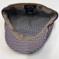 Breakwater Silk and LInen Patchwork Flat cap by Capas at FunkyBrims.