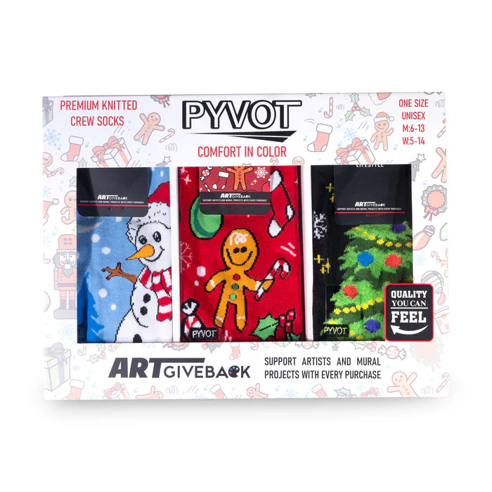 PYVOT Christmas Socks Gift Pack