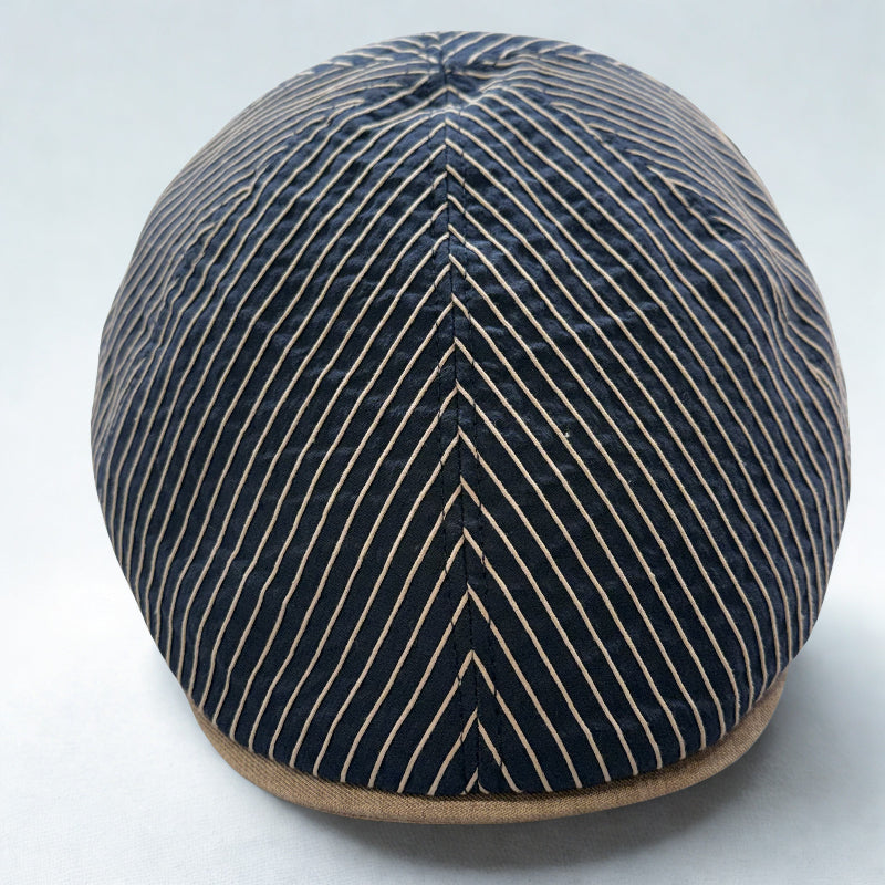 The Coastline Navy Blue Summer Scally cap by FunkyBrims.