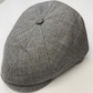 Como Pewter Silk Newsboy Cap from FunkyBrims in Gray / Silver.