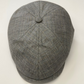 Como Pewter Silk Newsboy Cap from FunkyBrims in Gray / Silver.
