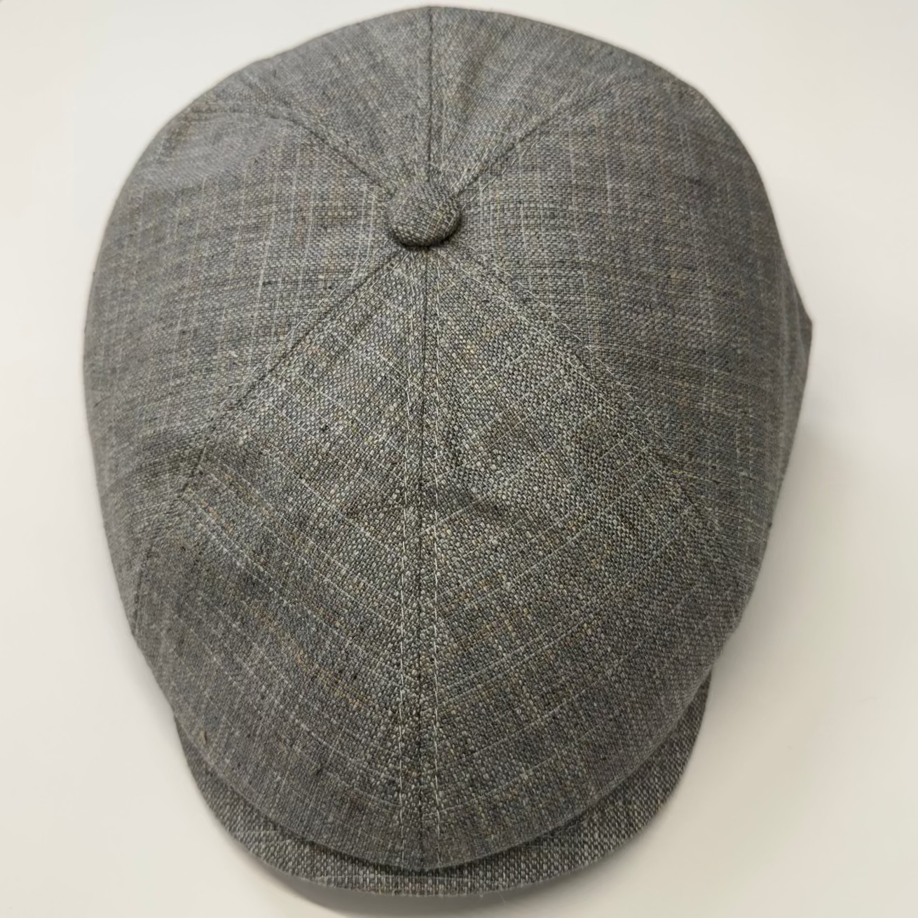 Como Pewter Silk Newsboy Cap from FunkyBrims in Gray / Silver.