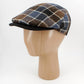 Crossroads Slate & Whiskey wool flat cap by Hologramme Paris - view 4