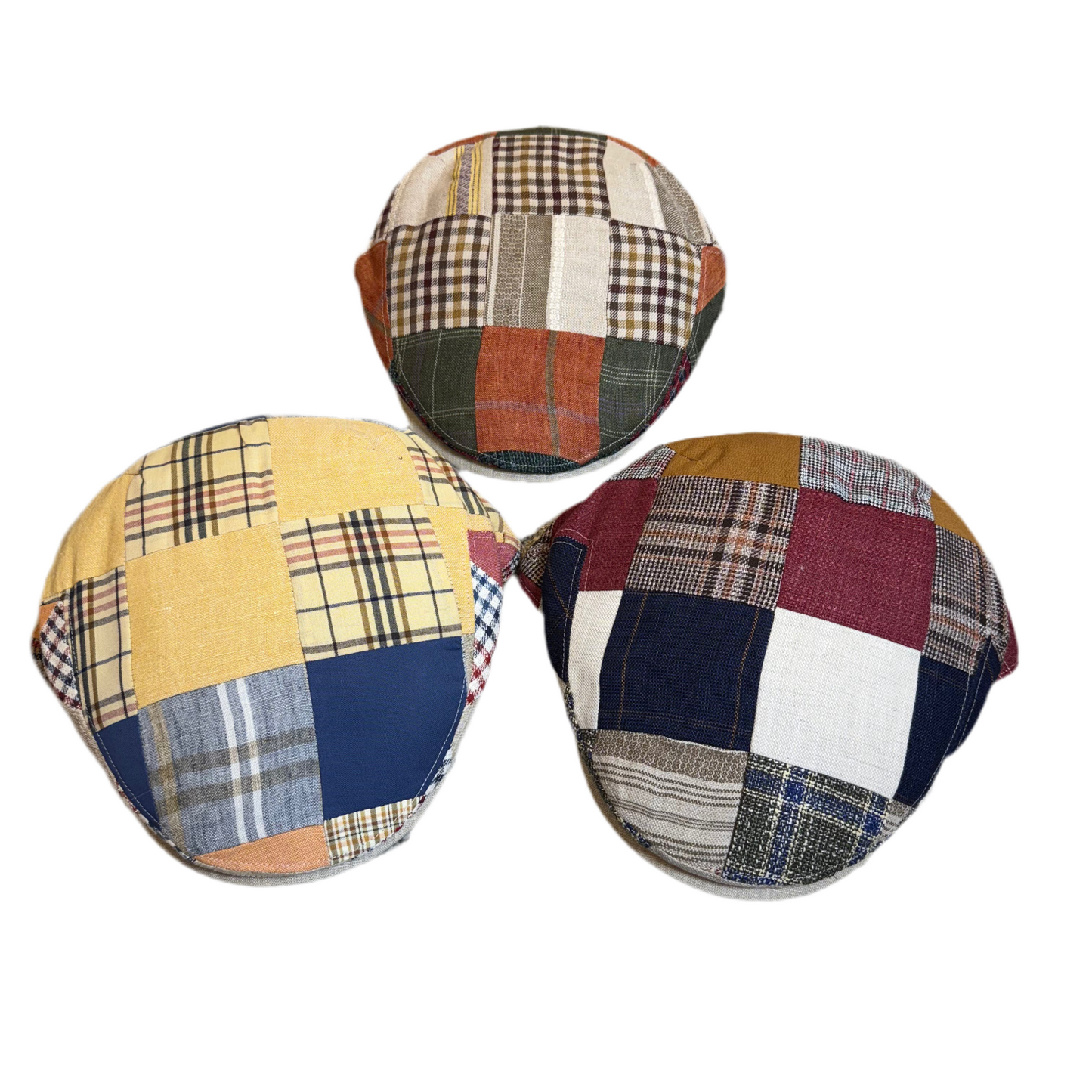 The "FunkyPatch" Summer Patchwork Flat Cap by FunkyBrims