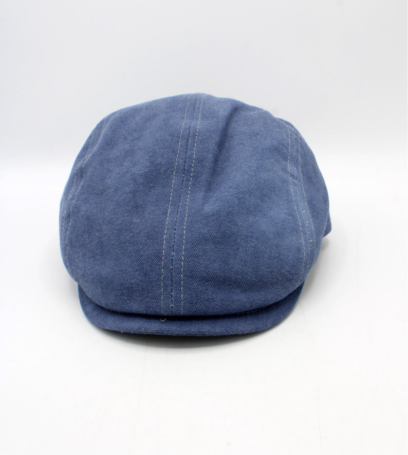 The "Endure" - Denim Blue Flat Cap by Hologramme Paris
