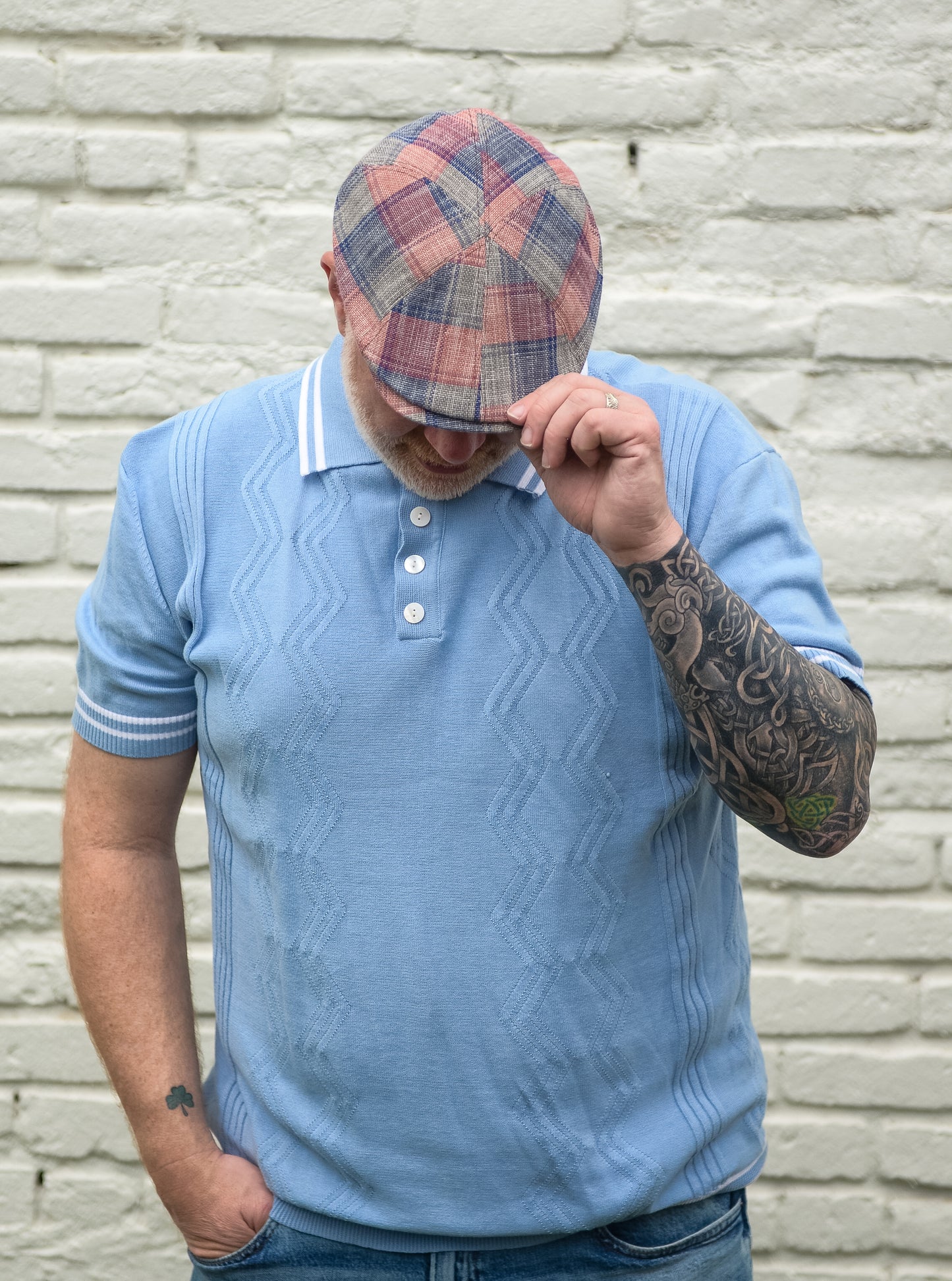 The Casual Plaid Flat Cap by Hologramme Paris