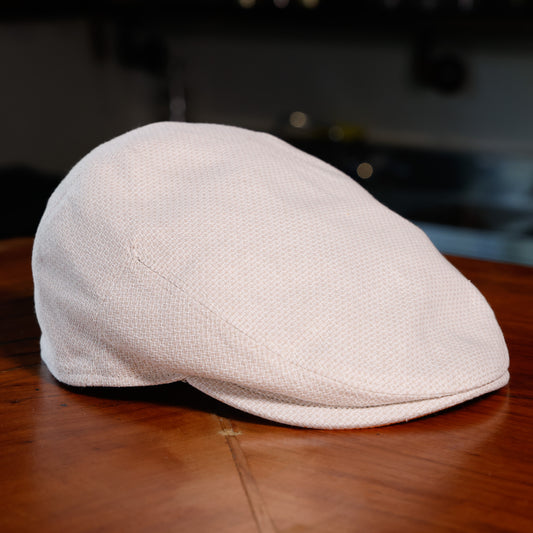Dreamsicle Cream Flat Cap -  Hales Speed Shop X FunkyBrims Collab (with pin)