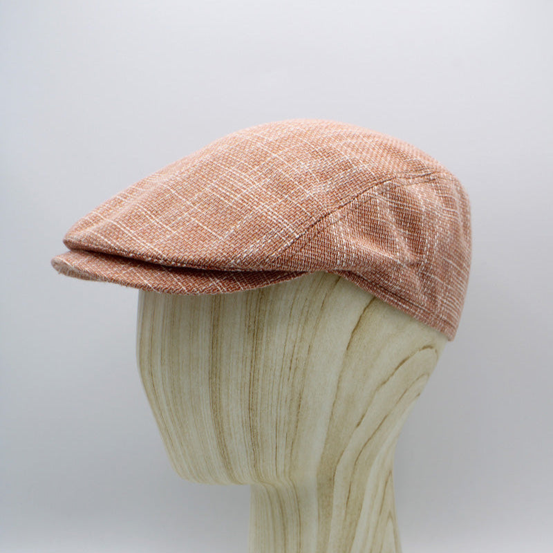 The "Citrus Summer" - Orange Flat Cap by Hologramme Paris