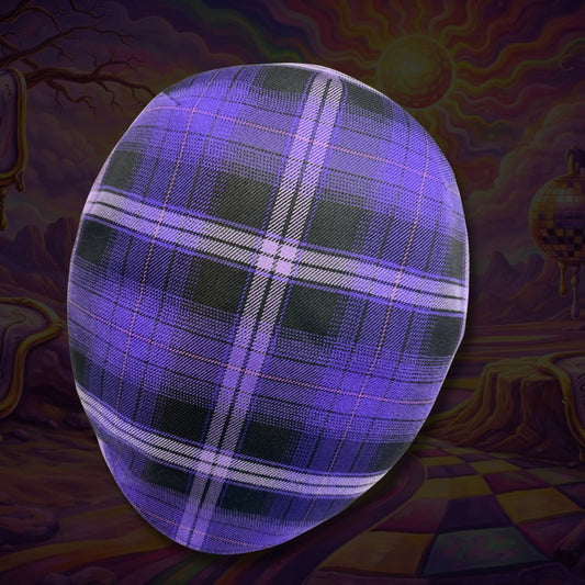 Enigma Flannel Flat Cap -  Hales Speed Shop X FunkyBrims Collab (with Pin)