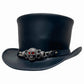 El Dorado Red Eye Leather Top Hat