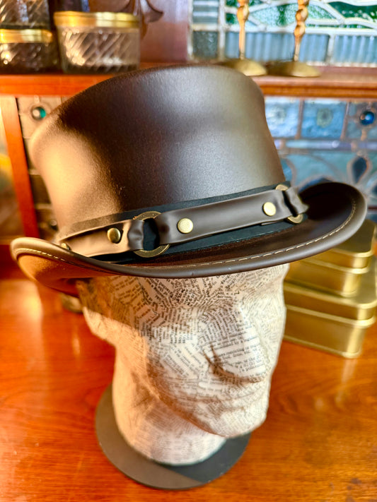 El Dorado SR2 Leather Top Hat in Brown