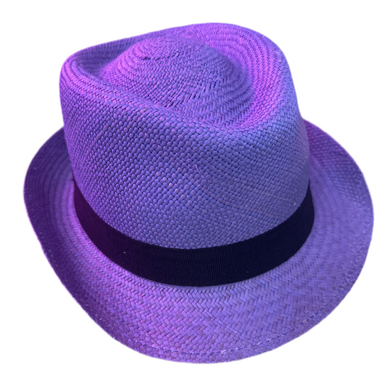 Blue Panama Hat by Hologramme Paris