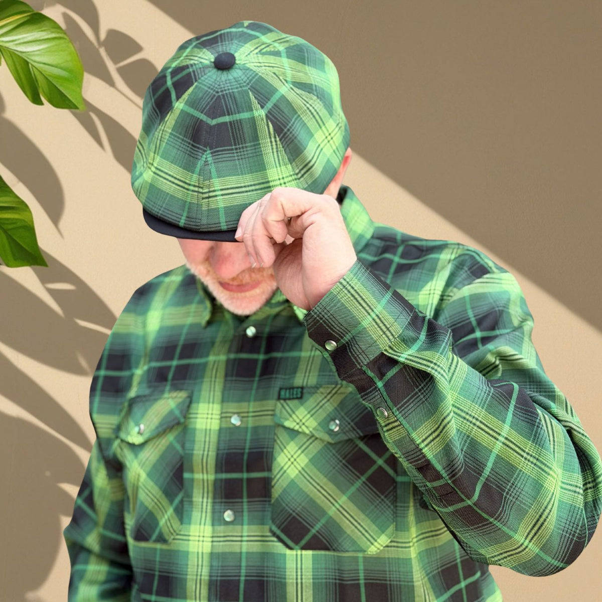 "Fight the Stigma" Flannel Newsboy Hales Speed Shop X FunkyBrims Collab