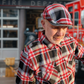 Leatherhead Flannel Flat Cap -  Hales Speed Shop X FunkyBrims Collab (with Pin)
