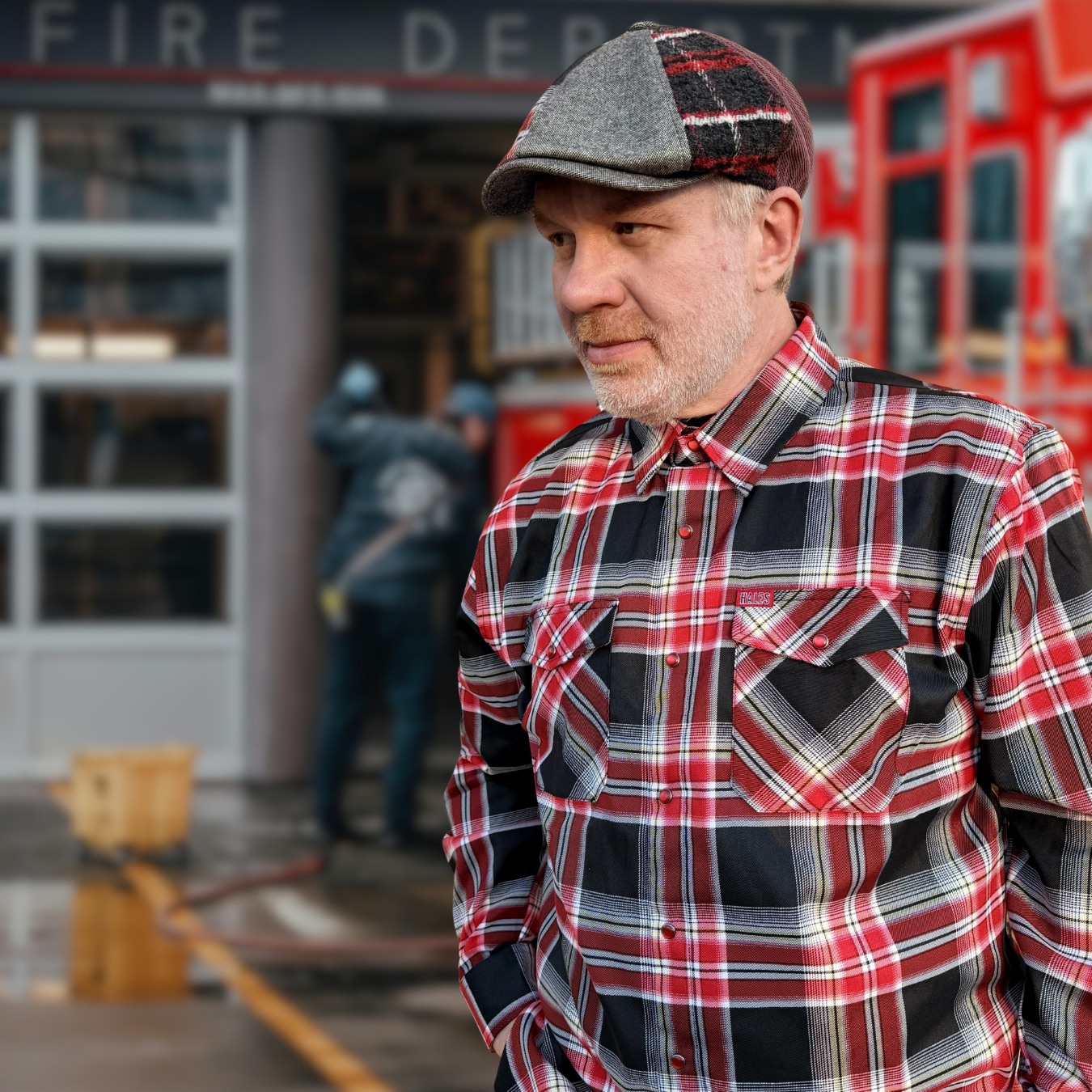 Leatherhead Patchwork Newsboy Hales Speed Shop X FunkyBrims Collab (with Pin)