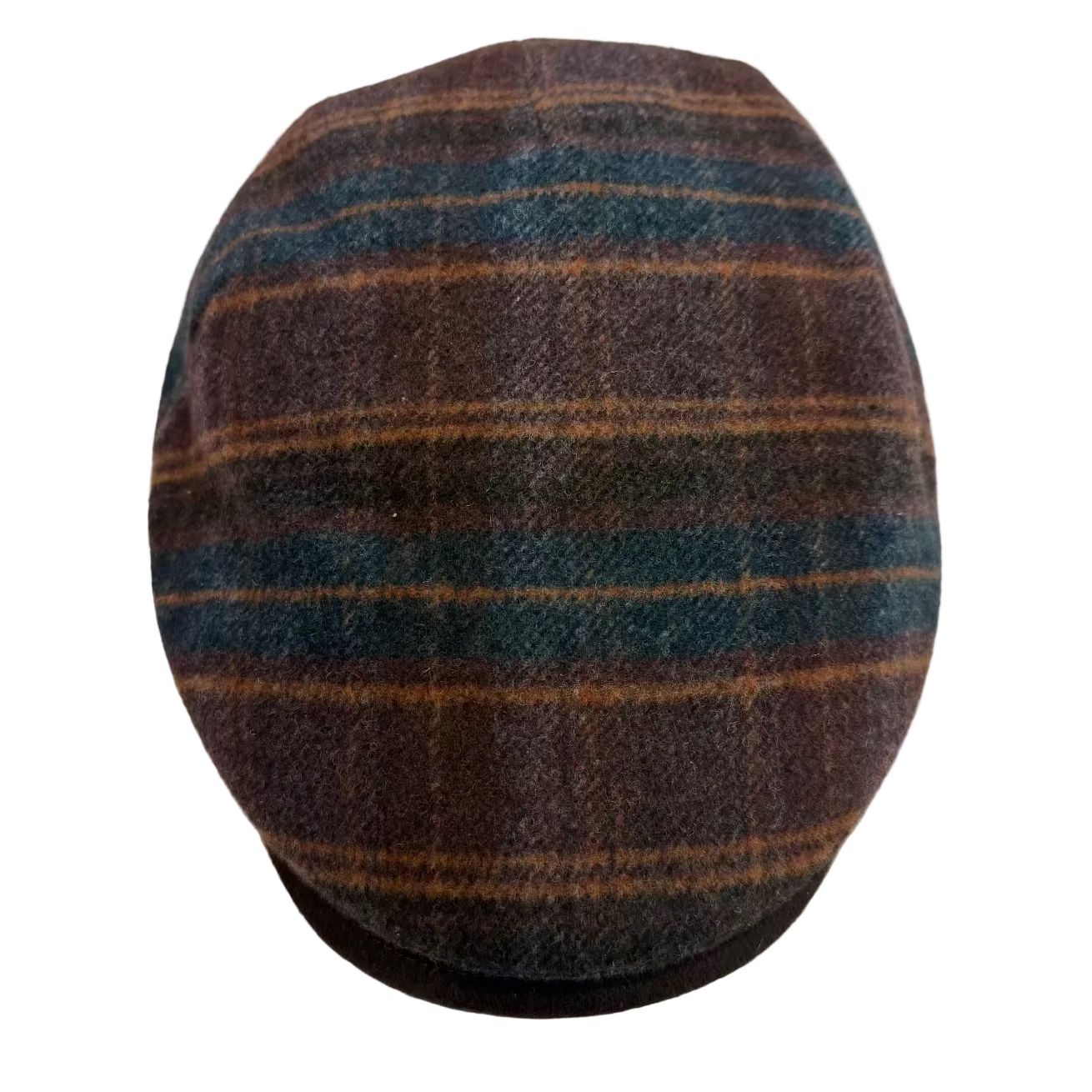 Limited Quantity Plum Plaid Split Flat Cap by Alfonso d’Este x FunkyBrims
