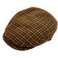 Limited Quantity Orange and Green Plaid Flat Cap by Alfonso d’Este x FunkyBrims