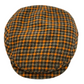 Limited Quantity Orange and Green Plaid Flat Cap by Alfonso d’Este x FunkyBrims