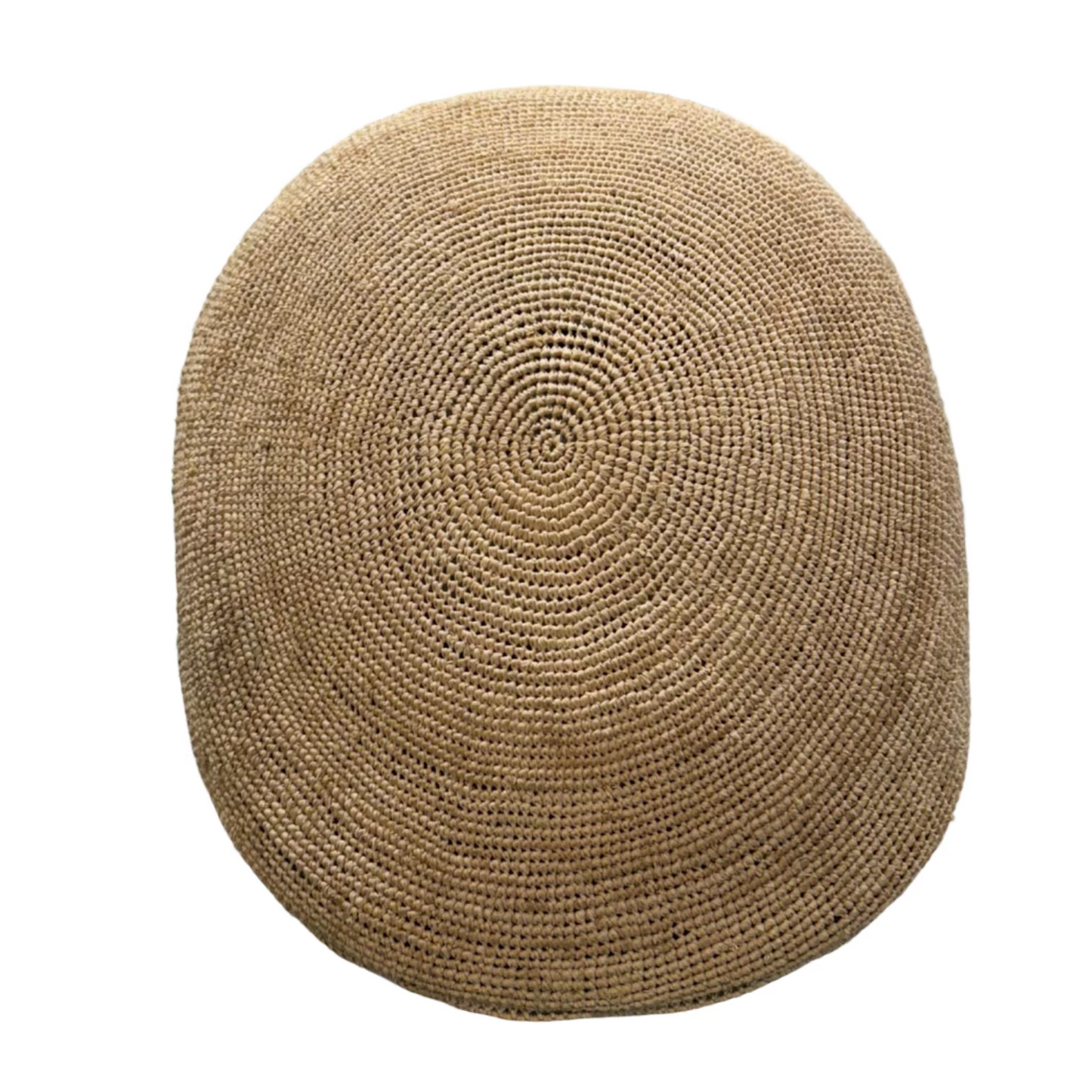 The "Capri Weave" - Sorrento Sand Raffia Straw Flat Cap by FunkyBrims
