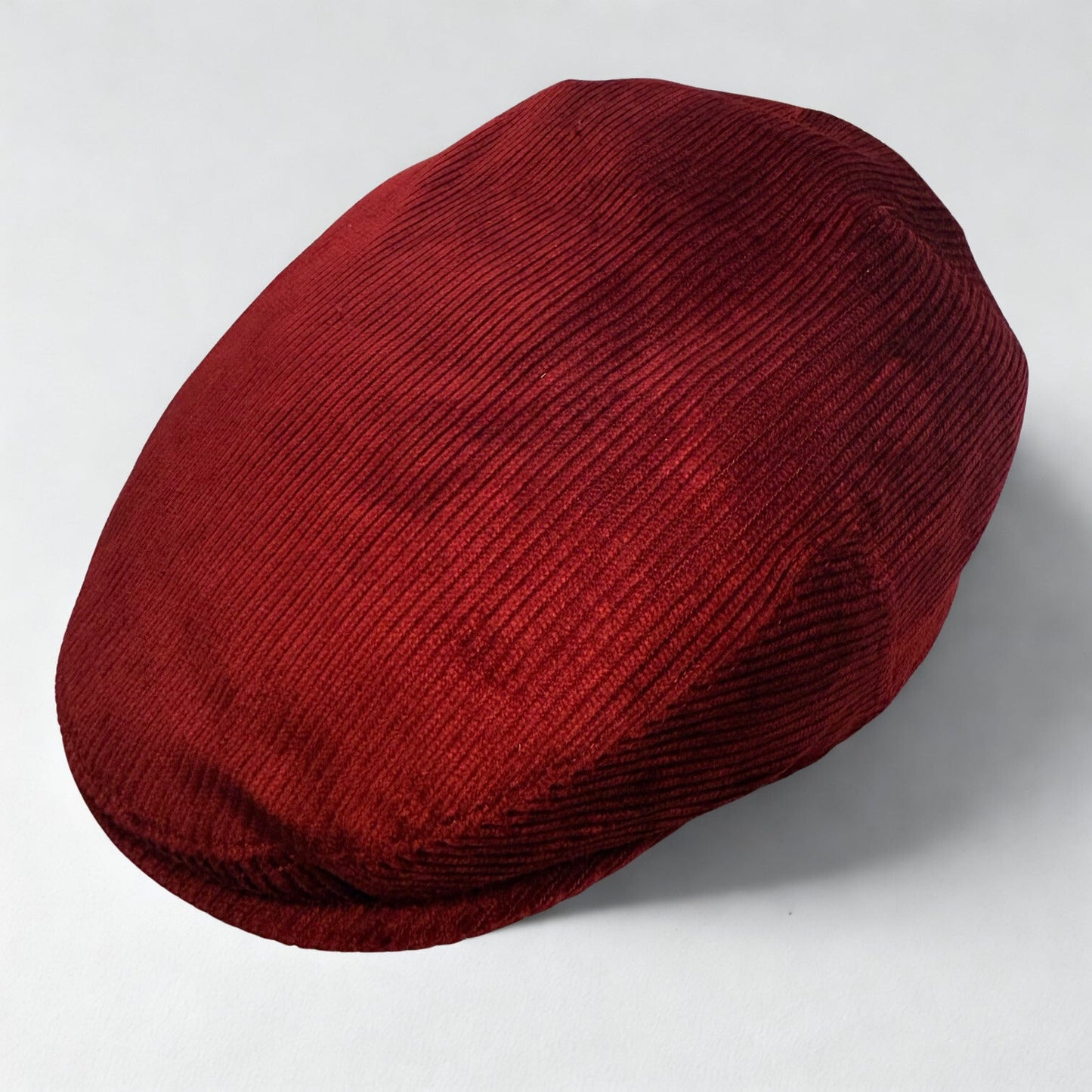 The Huckleberry Scarlet Red Flat Cap Hales Speed Shop X FunkyBrims Collab (with Pin