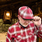 The Huckleberry Flannel Newsboy Hales Speed Shop X FunkyBrims Collab (with Pin)
