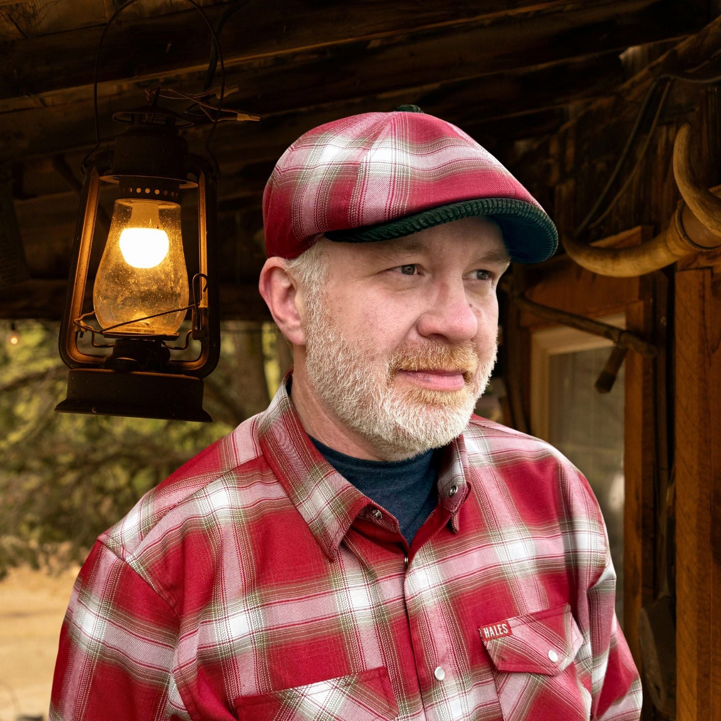 The Huckleberry Flannel Newsboy Hales Speed Shop X FunkyBrims Collab (with Pin)