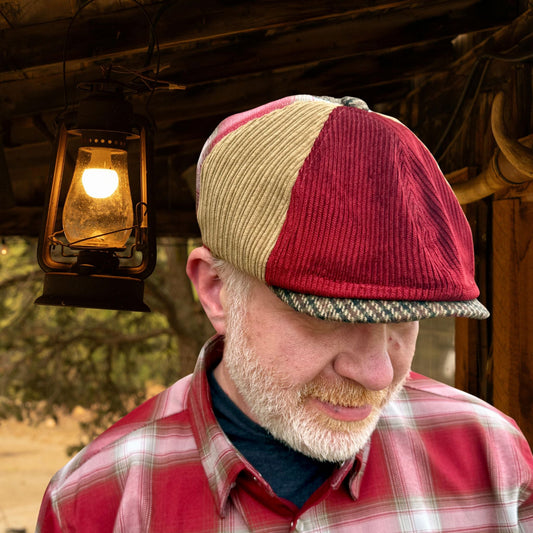 The Huckleberry Patchwork Newsboy Hales Speed Shop X FunkyBrims Collab (with Pin)