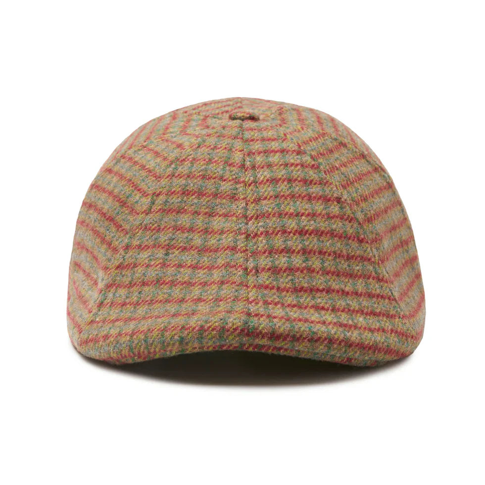 The Holiday 2 - Grumpy Green & Red Plaid Newsboy Cap by Boston Scally Co.