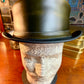 Hampton London Green Leather Top Hat