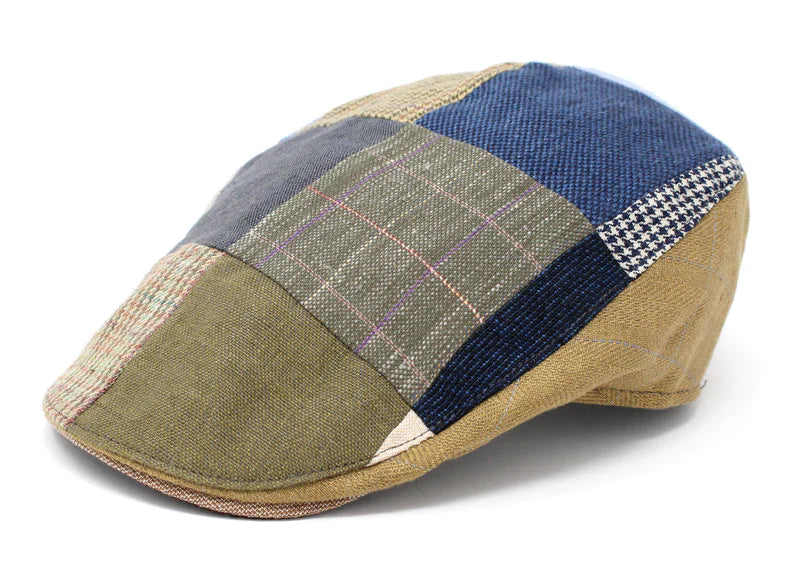 The Linen Donegal Touring Patchwork in All Colors by Hanna Hats of Donegal