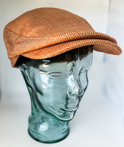 Summer Herringbone Sicilian Flat Cap by Laird Hatters (3 Colors)