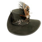 Black Suede Leather Cavalier Hat