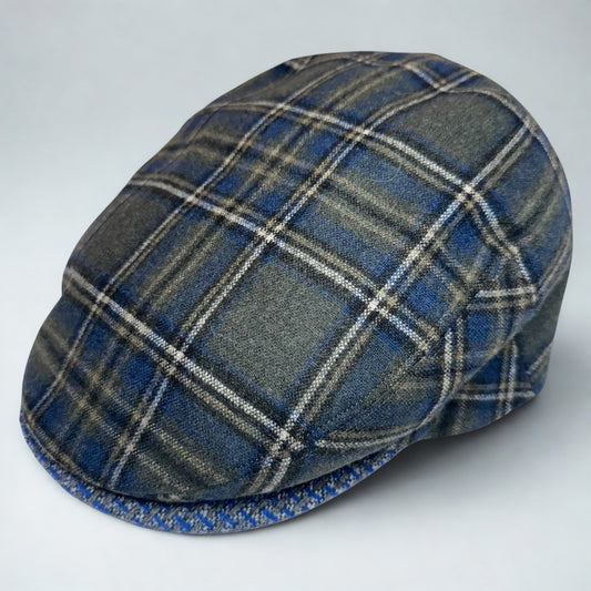 The Michelangelo Plaid Italian Flat Cap by FunkyBrims