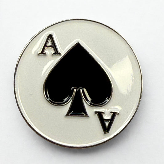 Ace of Spades Magnetic Cap Pin by American Hat Makers