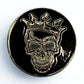 Crowned Skull Magnetic Cap Pin by American Hat Makers