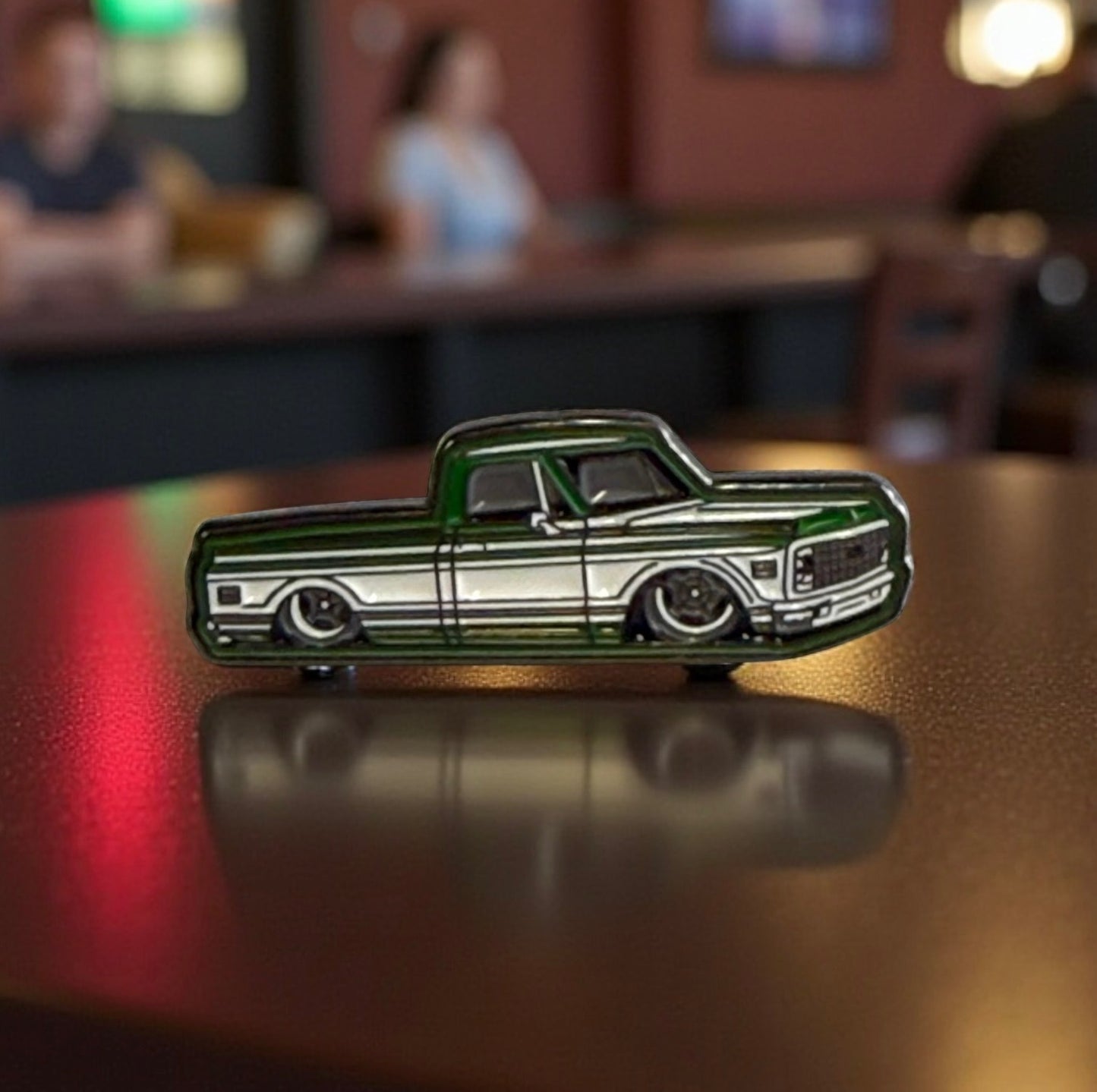 Green Cheyenne Enamel Cap Pin by Hales Speed Shop x FunkyBrims