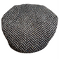 The Vintage Cap Tweed in Black and Gray Herringbone by Hanna Hats of Donegal