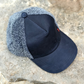 Alfonso D'Este "Nightwave" Blue Leather Baseball Cap 52431