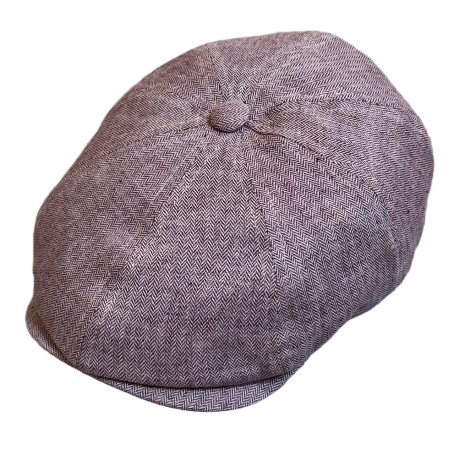 The "No. 1 Burgundy Herringbone" Newsboy Cap by FunkyBrims