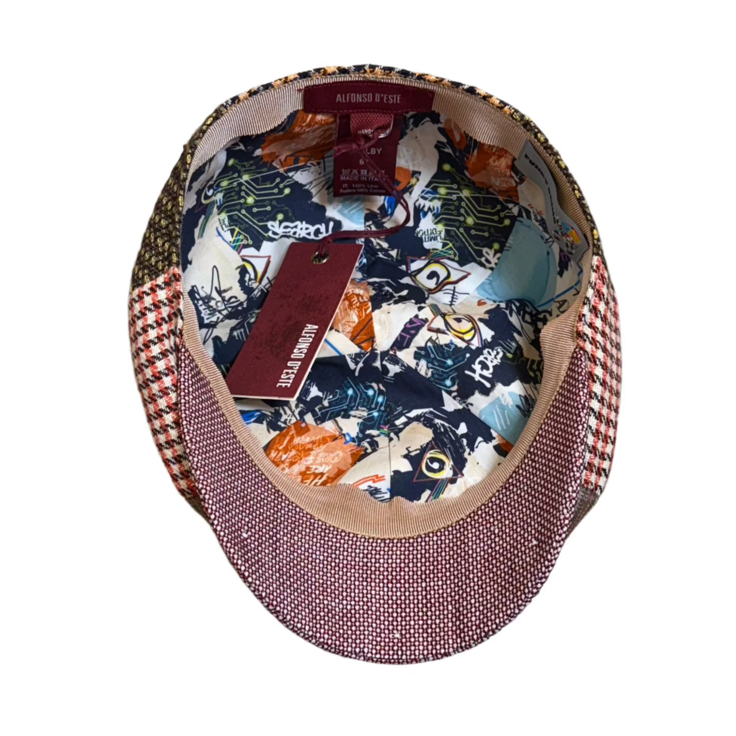 The "Funky Summer Shelby" Italian Linen Cap by Alfonso D'Este