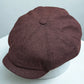 Loden Wool Oxblood Newsboy cap from Laird Hatters at FunkyBrims